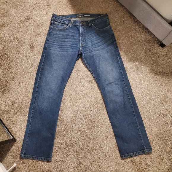 Levi Strauss Signature Mens Jeans Straight 34x32 - Picture 2 of 7